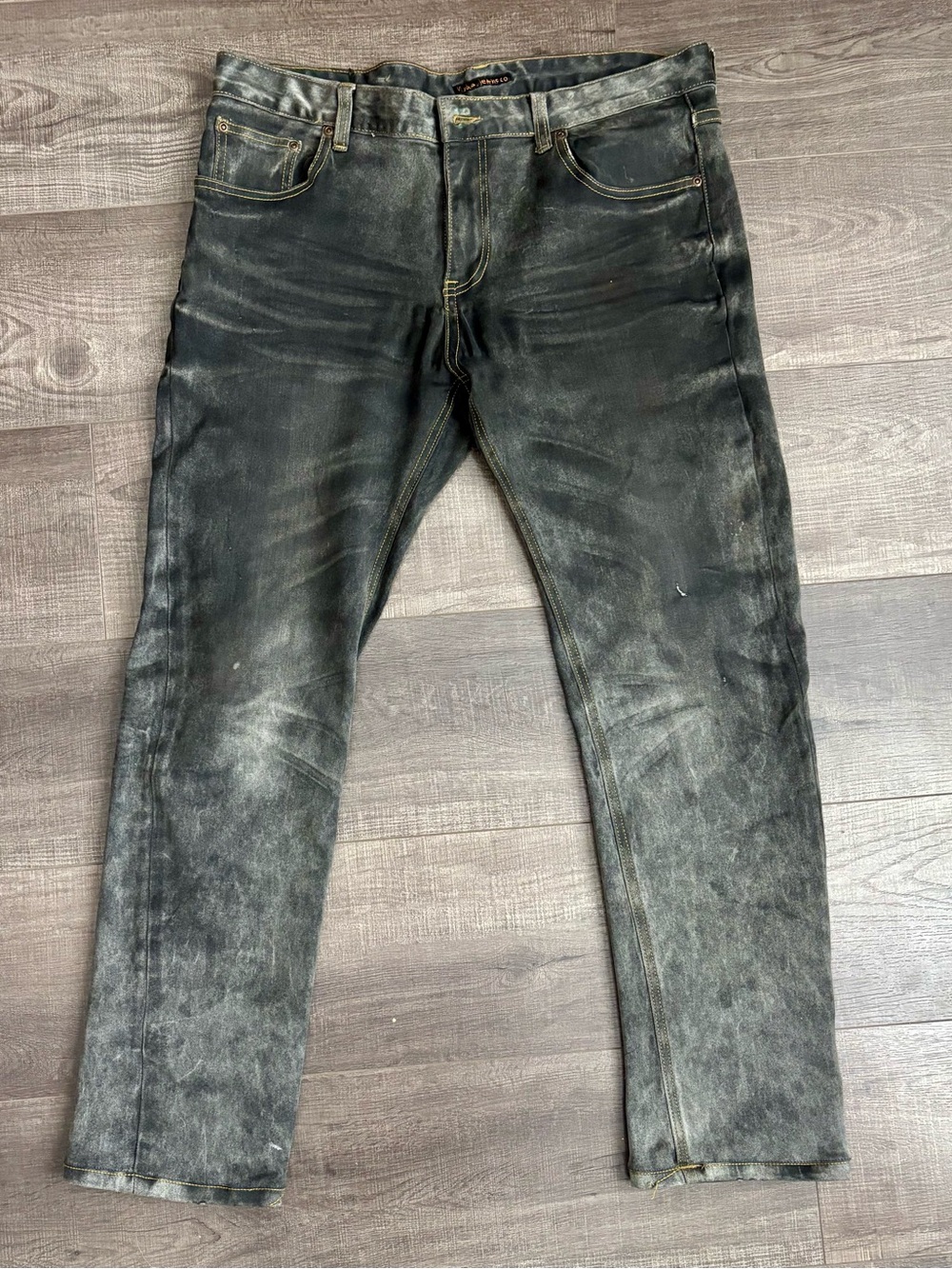 Men’s Nudie Jeans - Faded Black Slim Fit Denim - 36